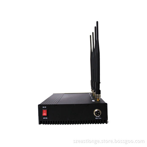 Indoor Cell Phone Signal Jammer Four Antenna With Heat Dissipation Est-808b